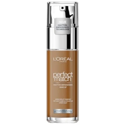 Abbildung von L&#039;Oréal Paris Make Up, Flüssige Foundation mit Hyaluron und Aloe Vera, Perfect Match Nr. 8N Cappuccino, 30 ml