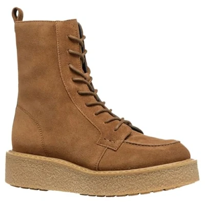 Abbildung von Geox D Elidea Plateaustiefelette, Damen, Größe: 37, Dark camel Schuhe