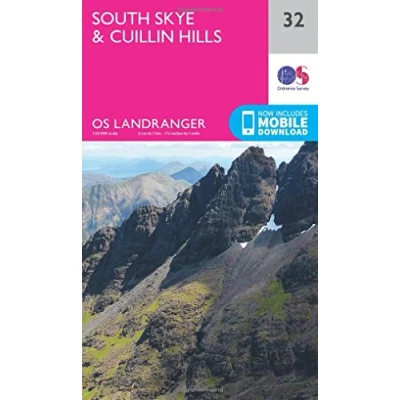 Abbildung von South Skye &amp; Cuillin Hills (OS Landranger Map, Band 32)