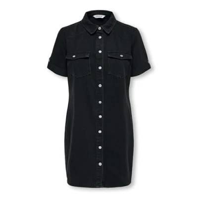 Abbildung von ONLY Onllisa GUA Jeanskleid, Damen, Größe: XS, Washed black