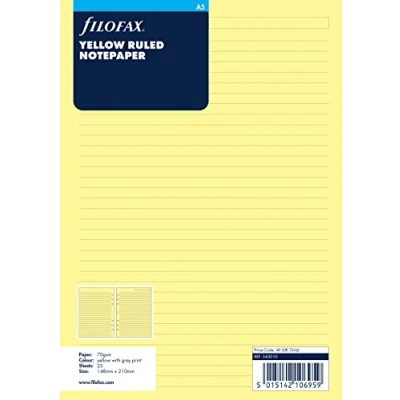 Abbildung von Filofax 343010 Notizpapier A5, liniert, gelb