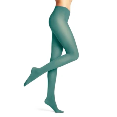 Abbildung von Falke PURE 50 Denier Semiopaque Strumpfhose, Damen, Größe: Large, Fjord