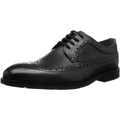 Abbildung von Clarks Herren Ronnie Limit Brogues, Schwarz Black Leather, 41 EU