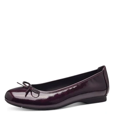 Abbildung von Jana Damen 8 22163 41 Ballerina, Dunkel Lila Lack, 39 EU