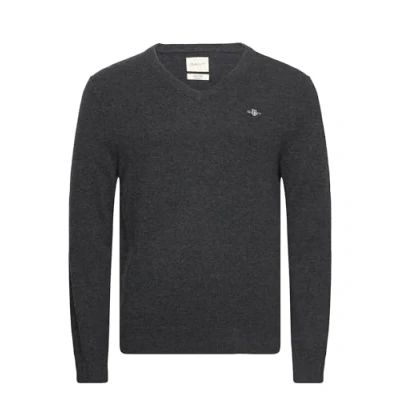 Abbildung von GANT V NECK Strickpullover, Herren, Größe: 3XL, Dark charcoal melange