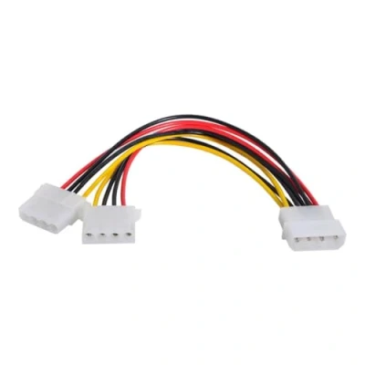 Abbildung von chenyang IDE 4Pin 1 auf 2 Power Verlängerungskabel 10cm Hard Disk Driver Splitter Kabel für SSD HDD 5V 12V