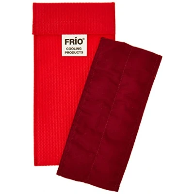 Abbildung von FRIO DOPPEL Diabetiker Insulin Kühltasche 8 x 18 cm rot Für bis zu 2 Pens Kühlt mit kaltem Wasser I Keine Kühlakkus notwendig Wiederverwendbar