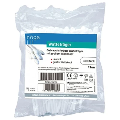 Abbildung von Watteträger 15 cm mit grossen Wattekopf