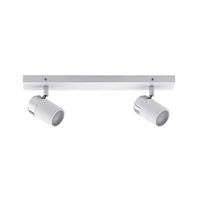 Abbildung von Paulmann 66711 Spotlight Zyli IP44 max 2x10W GU10 Weiß/Chrom 230V Metall 667.11 Deckenleuchte Lampe LED Deckenlampe Deckenstrahler ohne Leuchtmittel