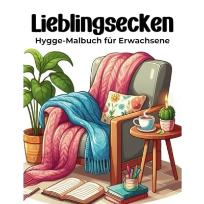 Abbildung von Lieblingsecken: Dein Hygge Malbuch für Erwachsene Wunderschöne, handgezeichnete Motive eine kreative Auszeit Das perfekte Mittel gegen Stress und Alltagshektik