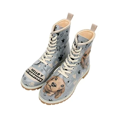 Abbildung von DOGO Vegane Damen Boots Stiefeletten Hello My Hooman 40