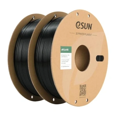 Abbildung von eSUN PLA+ Filament 1.75mm, PLA+HS Hochgeschwindigkeitsdruck 3D Drucker Maßgenauigkeit +/ 0.03mm, 1KG Spule (2.2 LBS) Speedy PLA Plus (Schwarz 2KG, 2KG)