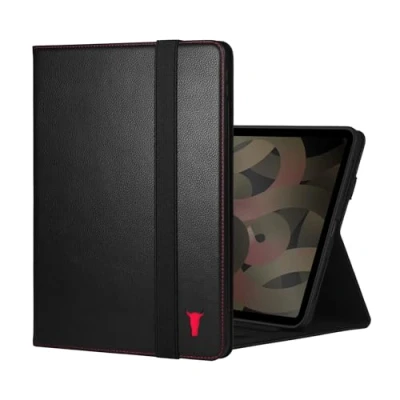 Abbildung von TORRO Lederhülle Kompatibel mit iPad Air 11&quot; (2024) und 5./4. Gen (2022/2020) Leder 6/5/4 Hülle Standfunktion, Apple Pencil Konnektivität Wake/Sleep Funktion (Schwarz)