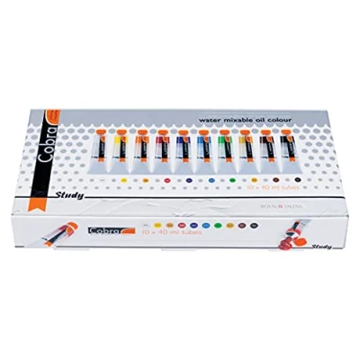 Abbildung von Unbekannt Cobra Study 40ml Oil Paint Value Set 10/Pkg