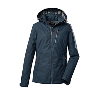 Abbildung von Killtec Damen Softshelljacke/Outdoorjacke mit abzippbarer Kapuze KOS 91 WMN SFTSHLL JCKT; dunkeloliv, 42, 39141 000