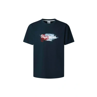 Abbildung von Pepe Jeans TREY TEE Tshirt print, Herren, Größe: Small, Dulwich blue