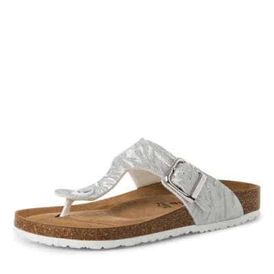 Abbildung von Tamaris Zehentrenner, Damen, Größe: 41, Silver struct Schuhe