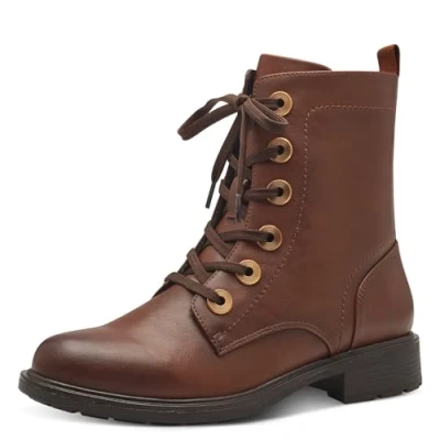 Abbildung von Jana Schnürstiefelette, Damen, Größe: 41, Cognac Schuhe
