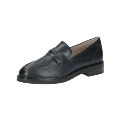 Abbildung von CAPRICE Damen Slipper aus Leder mit Blockabsatz, Blau (Ocean Nappa), 37.5 EU