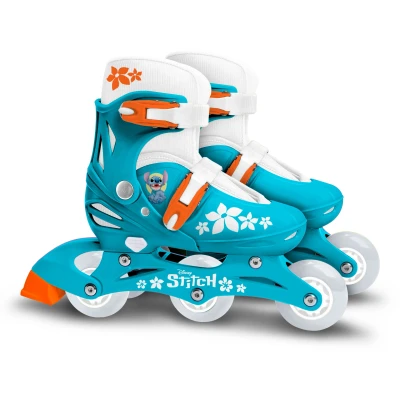 Abbildung von Stamp Stitch Verstellbare 2 in 1 Inlineskates Größe 27 30, Grün/Blau