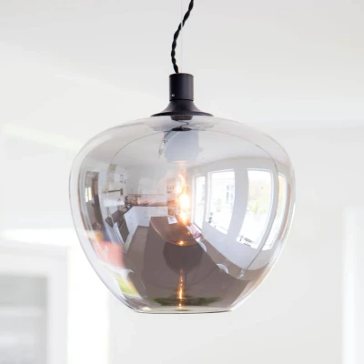 Abbildung von By Rydens Pendelleuchte »Bellissimo«, 1 flammig, Leuchtmittel E27 ohne Leuchtmittel, mit großem Glasschirm, Ø 40 cm