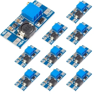 Abbildung von GERUI 10 Stück DC Step Up Boost Converter 2V 24V bis 5V 28V Spannungswandler 2a und 9V 12V Einstellbarer Konverter Netzteil Power Module Kompatibel fürArduino