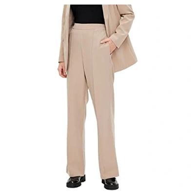 Abbildung von PIECES Damen Pcbossy Hw Wide Pants Noos Hose, Silver Mink, L EU