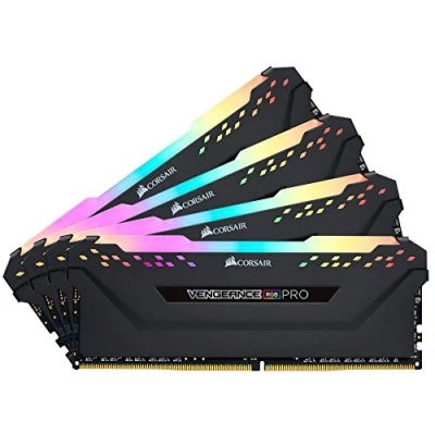 Abbildung von Corsair Vengeance RGB Pro 32GB (4x8GB) DDR4 3600 (PC4 28800) C16 Desktop Speicher Schwarz
