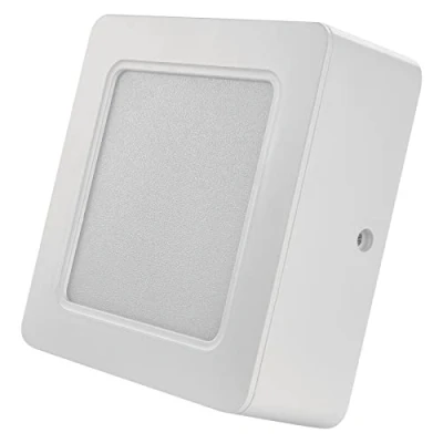 Abbildung von EMOS 2in1 LED Panel 9 W, quadratische 900 lm Deckenleuchte, Einbauleuchte 12 x cm, Neutralweiß 4000 K, inkl. Treiber, Weiß, Rund