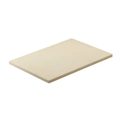 Abbildung von RÖSLE Pizzastein rechteckig, Hochwertiger aus Cordierit zur Zubereitung von Pizza, Flammkuchen, Brot usw. auf dem Grill oder im Backofen, 42 x 30 cm