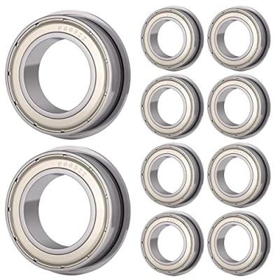 Abbildung von 10 Stück F695 ZZ Flanschkugellager 5 mm x 13 4 doppelt geschützte Rillenkugellager für VORON Mobius 2/3 3D Drucker,DIY, Motoren, Drucker, verschiedene mechanische Geräte, etc.