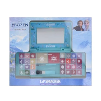 Abbildung von Lip Smacker Frozen Beauty Palette, Make up Geschenkset mit Lipgloss, Cremes, Rouge und Bronzer für den Perfekten Prinzessinnen Look, inkl. Zubehör