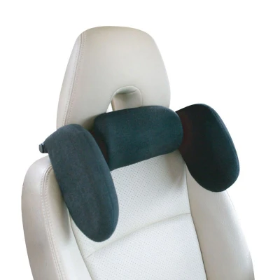 Abbildung von AUTO STYLE Comfortline Universelle Verstellbare Reise Kopfstütze Schwarz