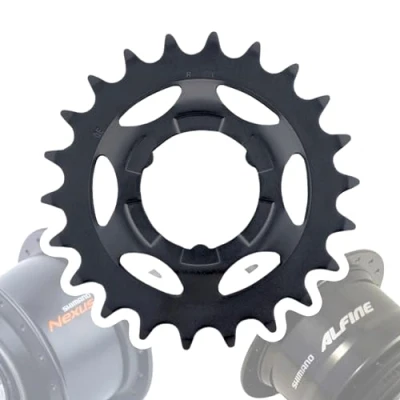 Abbildung von F26 Shimano Fahrrad Nexus/Alfine Getriebenaben Verschleiss Teil Service Wartung Austausch Naben Ersatz Ritzel (Schwarz 22 Zähne)