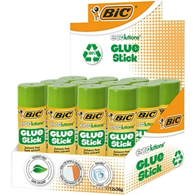 Abbildung von BIC 9192541 ECOlutions Öko Glue Stick Klebestifte 36 g, 12er Box