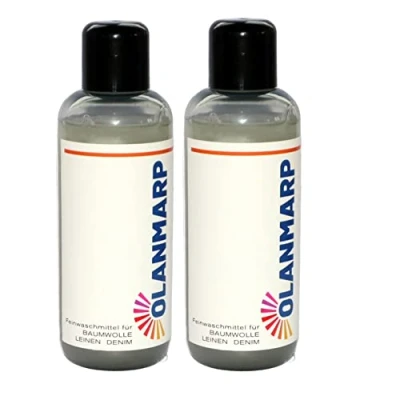 Abbildung von Olanmarp Waschmittel Konzentrat für Baumwolle &amp; Leinen 240 ml 2 Stück Feinwaschmittel flüssig Hand und Maschinenwäsche Baumwollwaschmittel Spezialwaschmittel (480 ml)