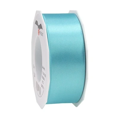 Abbildung von PRÄSENT C.E. Pattberg Satin aquamarin, 25 m Satinband zum Einpacken von Geschenken, 40 mm Breite, Geschenkband Dekorieren &amp; Basteln, Dekoband, Anlass