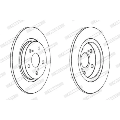 Abbildung von FERODO PREMIER DDF1755C Bremsscheibe 290 11 5 voll beschichtet ohne Schrauben TOYOTA: Avensis III Estate, Saloon