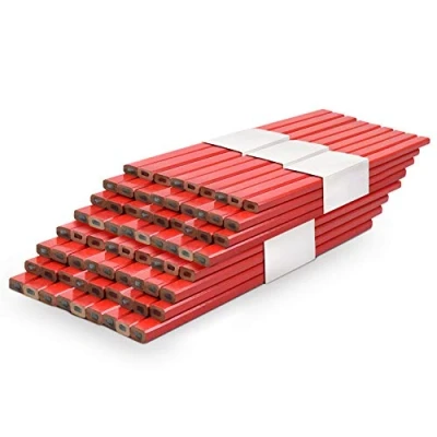 Abbildung von Zimmermannsbleistifte Set von 72 professionellen mittleren Zimmermannsbleistiften harten Zimmermannsziegel Ziegelschichten Bleistifte 175mm zum Markieren Holz und anderen Baustoffen DIY