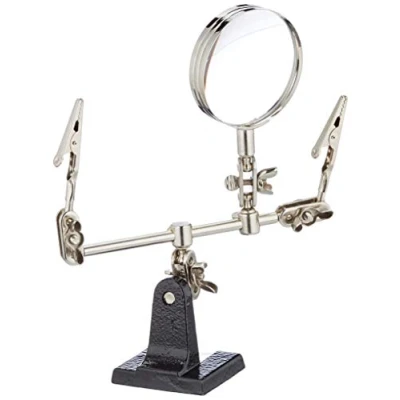 Abbildung von Rolson 60335 Dritte Hand mit 60mm Lupe, sehr robust
