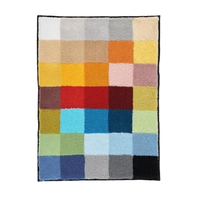 Abbildung von Kleine Wolke Cubetto Badteppich, Polyacryl, Mehrfarbig, 65 x 90 cm