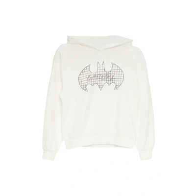 Abbildung von s.Oliver Capuchon Batgirl Borduursels Kapuzenpullover für Kinder, Größe: 158/164, Ecru