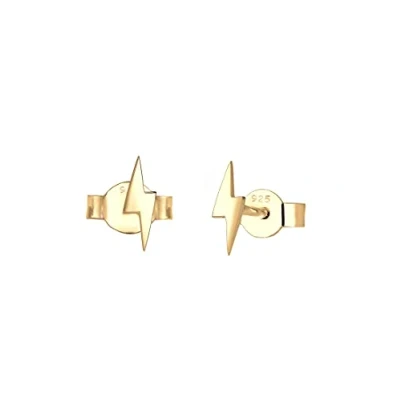 Abbildung von Elli Ohrringe Damen Ohrstecker Blitz Flash Basic in 925 Sterling Silber vergoldet