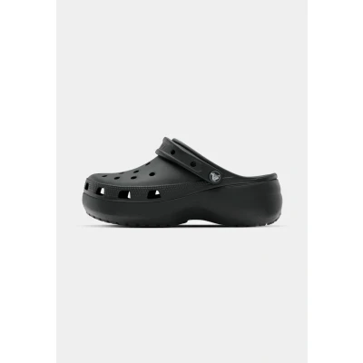 Abbildung von Crocs Classic Platform Pantolette flach, Damen, Größe: 33/34, Black Schuhe