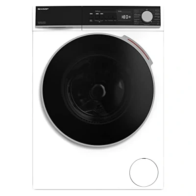 Abbildung von Sharp ES NFB214CWDA DE Waschmaschine Frontlader/A / 12 kg 1400 U/min. 15 Programme mit Dampffunktion/Weiß