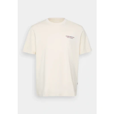 Abbildung von Jack &amp; Jones Jorislington TYPE TEE CREW NECK Tshirt print, Herren, Größe: 6XL, Antique white
