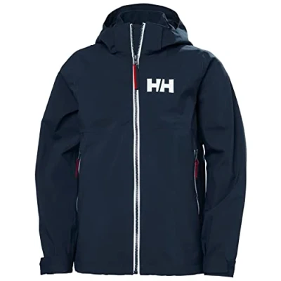 Abbildung von Helly Hansen Jr Rigging Rain Jacket Navy Junior Unisex 10
