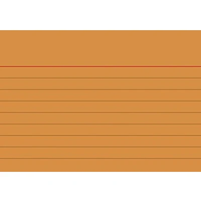 Abbildung von Brunnen 102270140 Karteikarte (A7 liniert, 100 Stück, eingeschweißt) orange