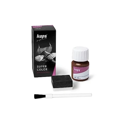 Abbildung von Kaps Super Color Lederfarbe für Naturleder, Synthetik und Textil, Lederfärber, 25 ml, Alte Hautfarbe 169