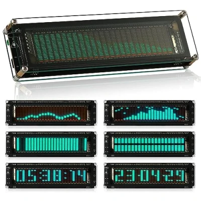 Abbildung von Nobsound AK2515 Music Spectrum Audio 15 Level Indicator VU Meter Screen Amplifier VFD LED Display Verstärker Musikanzeige